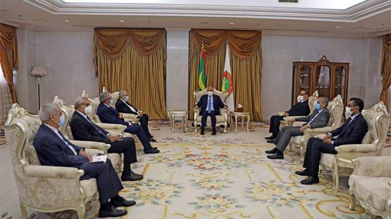 الرئيس الموريتاني يستقبل لعمامرة بصفته مبعوثا خاصا للرئيس تبون