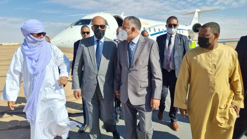 للتعزية في وفاة ابراهيم غومة.. أعضاء من المجلس الرئاسي الليبي في إليزي