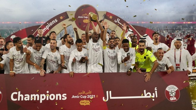 بونجاح يتفوّق على براهيمي ويحتفظ بِكأس أمير قطر