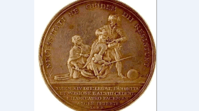 ميدالية تاريخية تخلد إهانة الجزائر لملك فرنسا لويس الـ14