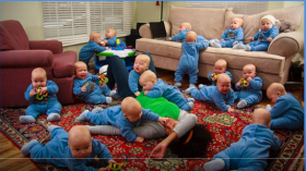 هذه حقيقة القصة المتداولة لامرأة أنجبت 18 طفلا دفعة واحدة!