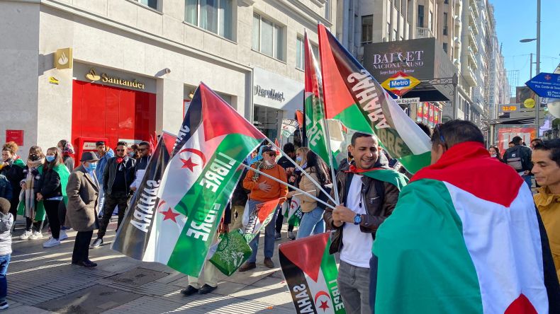 بالصور.. مظاهرات غير مسبوقة دعما للصحراء الغربية باسبانيا