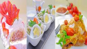 دجاج على الطريقة الهندية – “رولي” الفراولة للبسكويت – سلطة بالدجاج