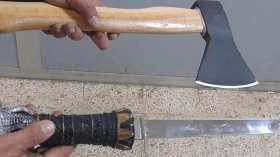 بالفيديو.. احباط محاولة اقتحام مقر الداخلية التونسية بساطور