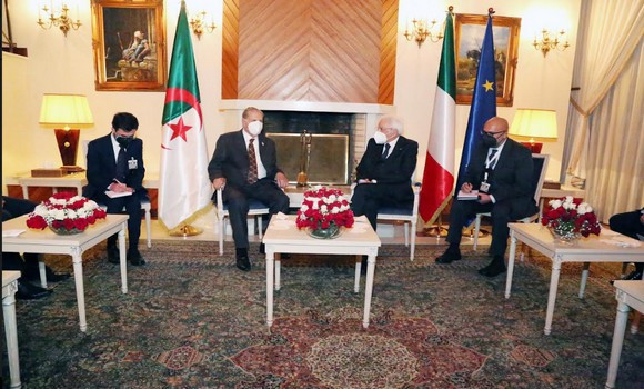 Goudjil reçu par le président italien Sergio Mattarella