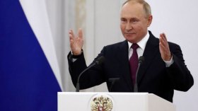 Conflit israélo-palestinien: Poutine favorable a la solution a deux Etats