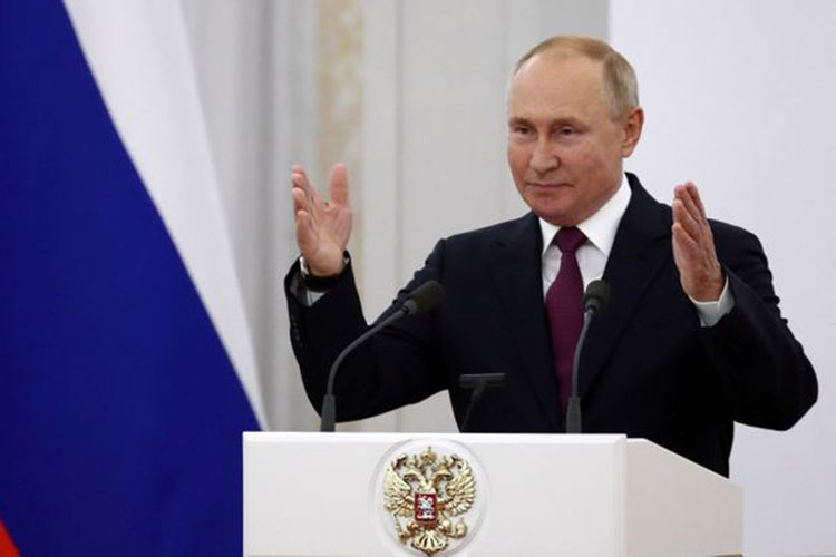 Conflit israélo-palestinien: Poutine favorable a la solution a deux Etats