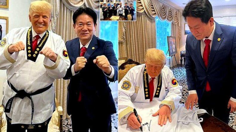 ترامب يحصل على “الحزام الأسود” ويصل إلى مرتبة بوتين