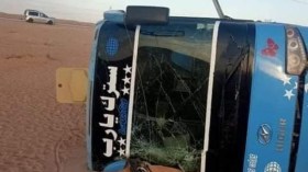 تقرت: إصابة 17 شخصا بجروح في انقلاب حافلة لنقل المسافرين