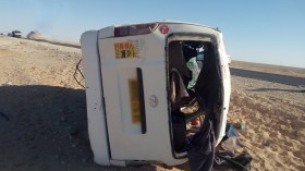 أدرار: وفاة 4 أشخاص واصابة 12 آخرين في انقلاب حافلة لنقل المسافرين