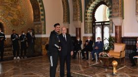 بونجاح يكشف آمال محاربي الصحراء للسيد رئيس الجمهورية في المونديال القادم