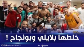أجواء مجنونة داخل غرفة تبديل الملابس لرفقاء بلايلي بعد التأهل لنهائي كأس العرب”