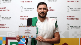 بلايلي أحسن لاعب في مواجهة قطر
