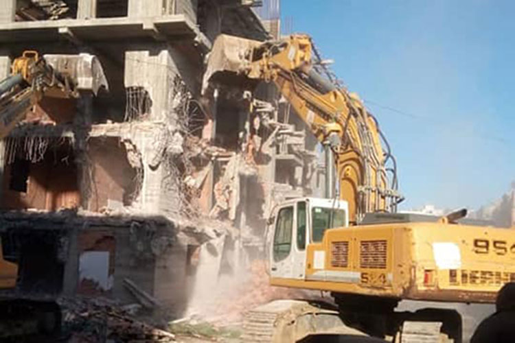 La wilaya d’Alger procède a la démolition des batisses illégales