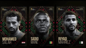 محرز ينافس صلاح وماني في قائمة الأكثر توهجًا بأمم إفريقيا