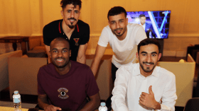 خوخي يحتفل بمولوده الجديد وبونجاح من بين الحضور