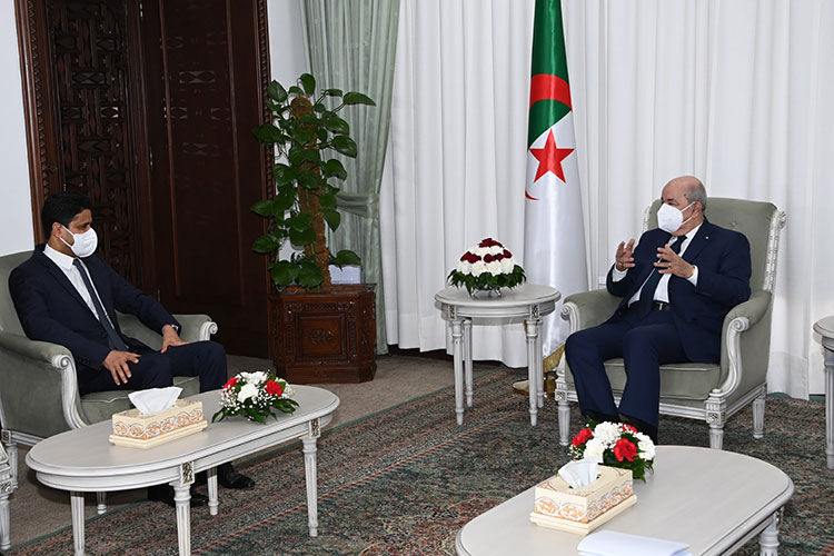 Le président Tebboune reçoit Nasser Al-Khelaifi