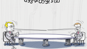 لقاء بوتين وماكرون