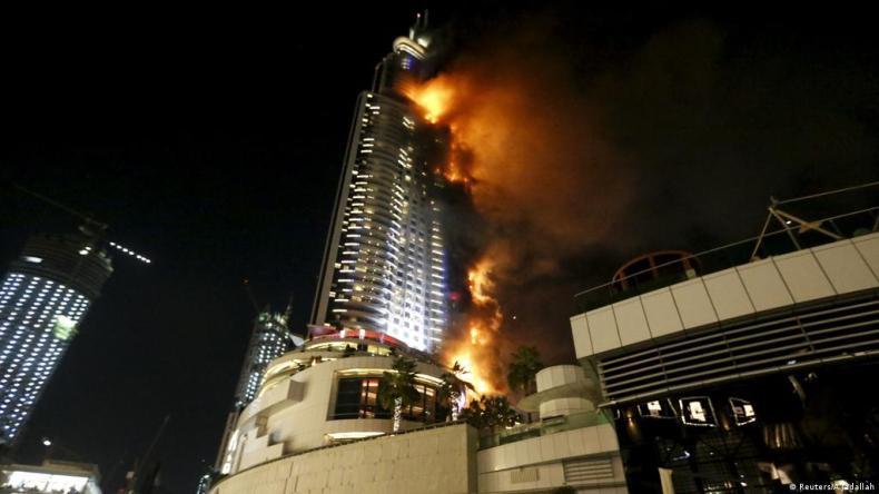 ما حقيقة صور احتراق برج خليفة بسبب صورايخ الحوثيين؟