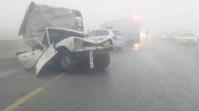 بالصور.. حادث مرور تسلسلي خطير بالطريق السيار