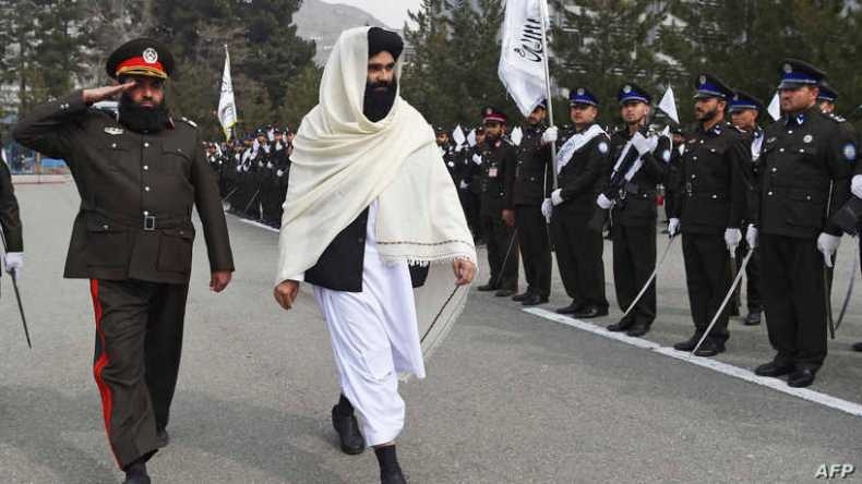 أول ظهور علني لزعيم شبكة حقّاني في أفغانستان