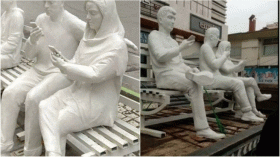 إيران تزيل تمثال امرأة يظهر منها الشعر والقدمان