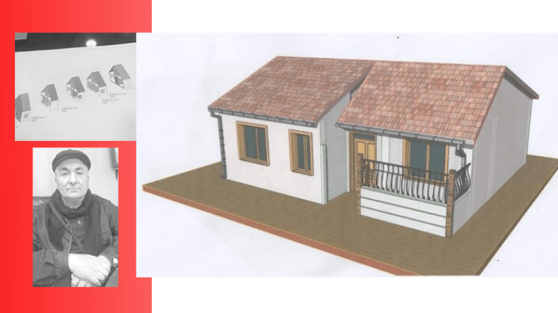 مقاولٌ يخترع سكنا ريفيا سهل البناء ومقاومٌ للزلازل