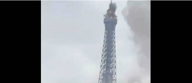 La tour Eiffel bombardée dans une vidéo fictive du Parlement ukrainien