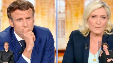 VIDEO: Macron accuse Le Pen de pousser a la “guerre civile”