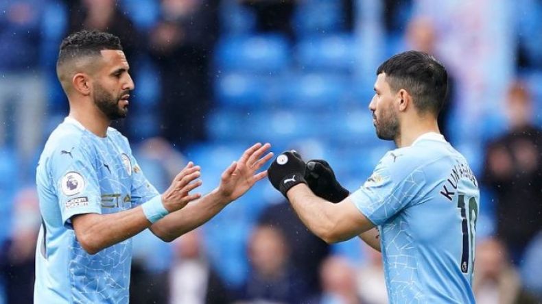 أغويرو يتضامن مع محرز ويُعاتب غوارديولا