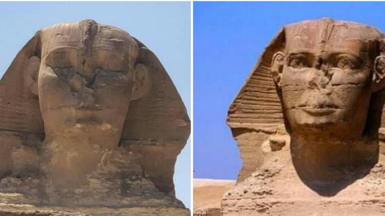 هل أغلق تمثال أبو الهول عينيه؟.. هذه هي الحقيقة