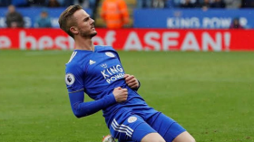 دولي إنجليزي يعادل رقم محرز القياسي في ليستر سيتي