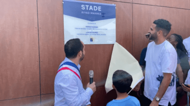 Inauguration du stade “Riyad Mahrez” a Sarcelles