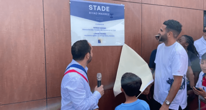Inauguration du stade “Riyad Mahrez” a Sarcelles