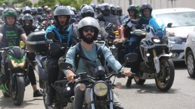 بالصور.. 500 دراجة نارية في سباق استعراضي بالعاصمة