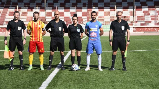 لمياء عثمان تتألق ولم تشهر أي بطاقة صفراء في اللقاء