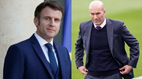 بالفيديو.. ماكرون يتحدث عن عودة زيدان إلى الدوري الفرنسي