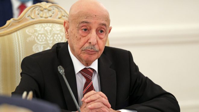 عقيلة صالح يدعو إلى دخول طرابلس بالقتال.. فيديو يحدث ضجة