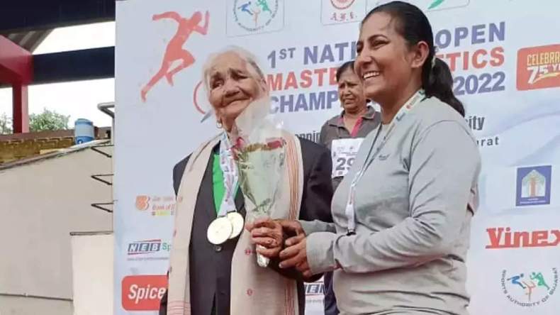   هندية تحطم الرقم القياسي العالمي في الجري في سن 105