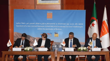 Sonatrach signe un contrat de près de 4 milliards USD avec Occidental, Eni et Total Energies