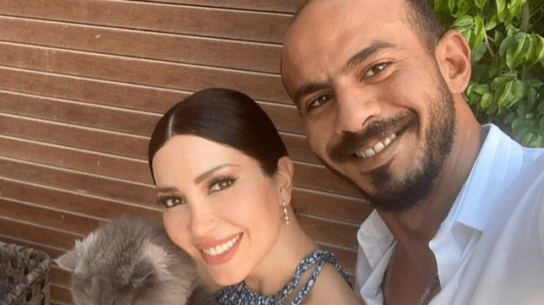 نسرين طافش تعلن ارتباطها رسميا بنشر صورتها مع عريسها!