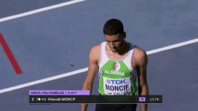 تأهل الجزائري منصف خورافي إلى نصف نهائي لسباق 110م حواجز