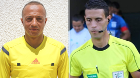 الحكمان الدوليان أعراب وقموح في خرجة افريقية