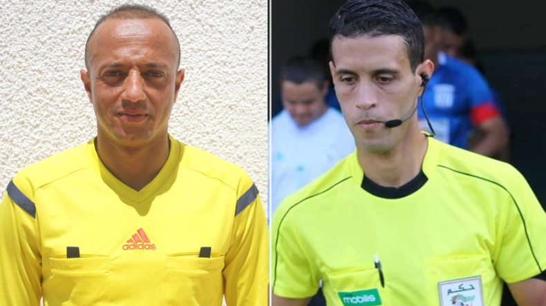 الحكمان الدوليان أعراب وقموح في خرجة افريقية