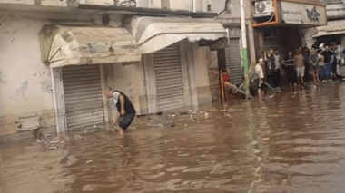 Souk Ahras: Des pluies torrentielles inondent plusieurs quartiers