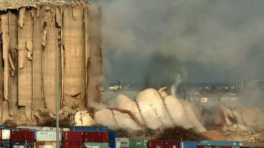 Port de Beyrouth: Une nouvelle partie des silos s’effondre