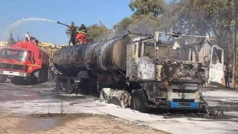 هذه حقيقة صور جثامين ضحايا انفجار شاحنة الوقود في ليبيا