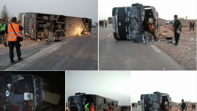 PHOTOS: 10 morts et 42 blessés dans un horrible accident a Naama