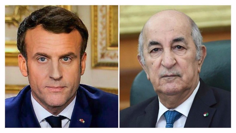 الرئيس تبون يتلَقى مكالمة هاتفية من نظيره الفرنسي إيمانويل ماكرون