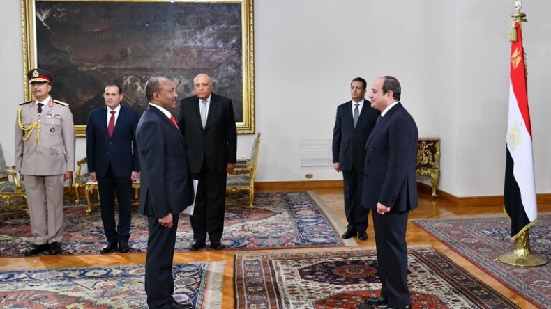 السيسي يستقبل سفير إثيوبيا الجديد في القاهرة